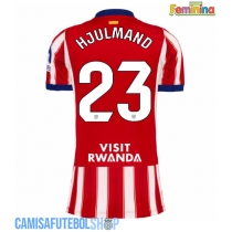 Camisa de time de futebol Atletico Madrid Morten Hjulmand #23 Replicas 1º Equipamento Feminina 2026-27 Manga Curta